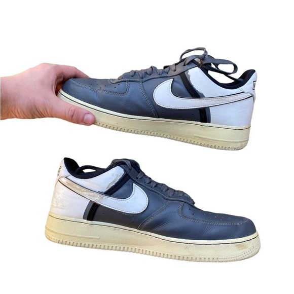 Nike Air Force 1 LV8 2 Dark Gray Charcoal Size 10 - Picture 7 of 15